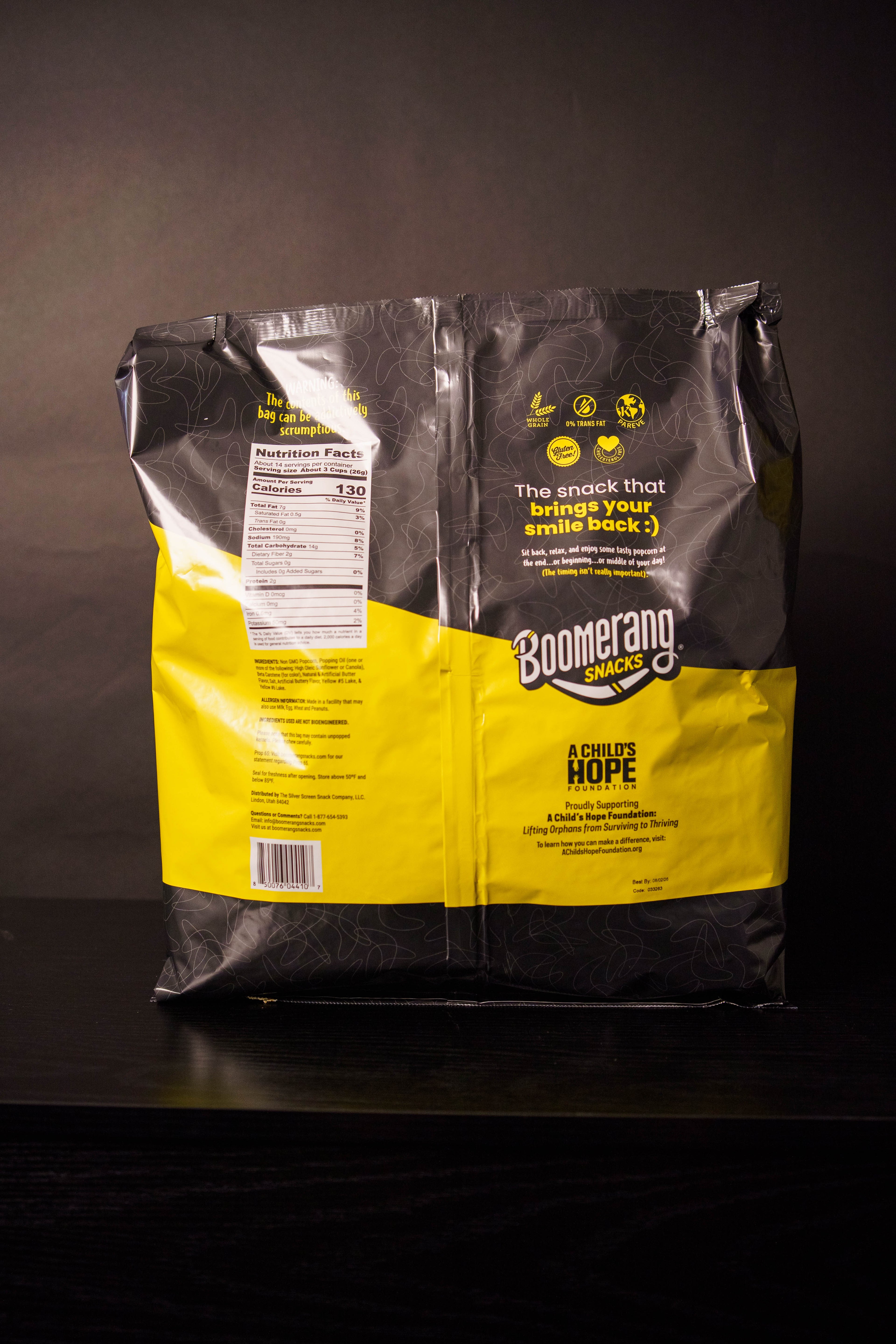 Boomerang Traditional Popcorn Variety Pack 12.5oz (2 pack)