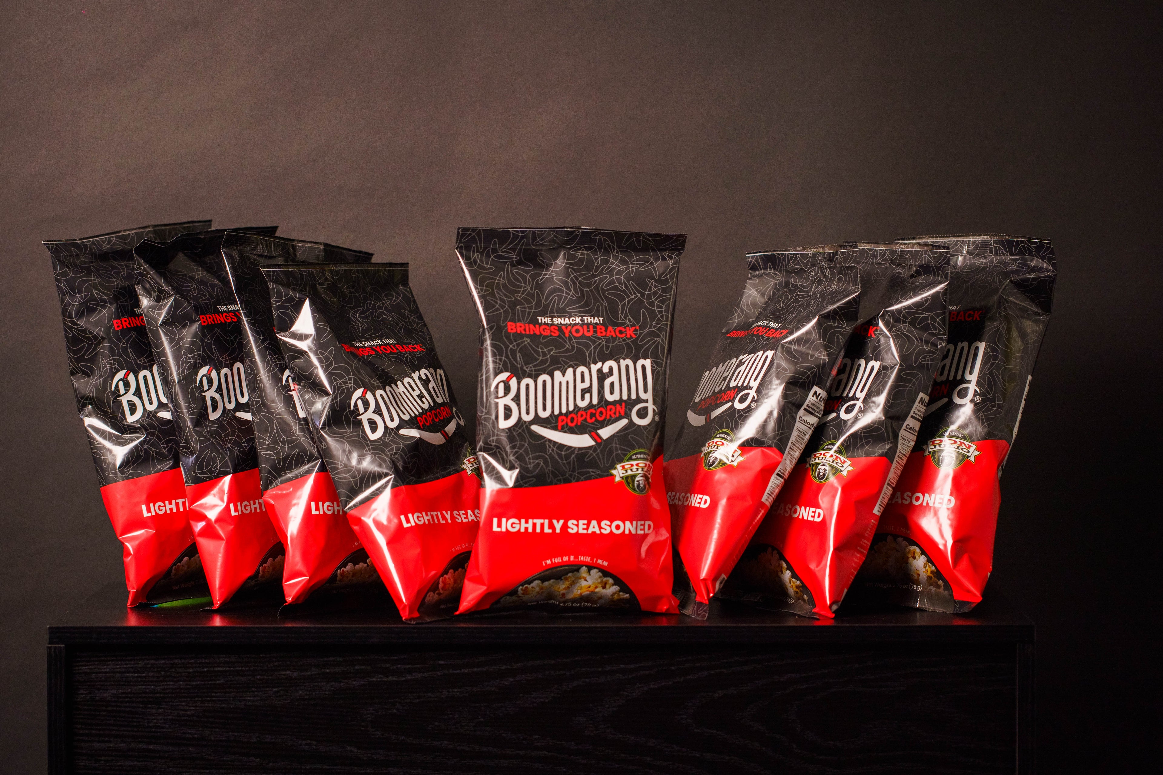 Boomerang Lighlty Seasoned Popcorn 2.75oz (8 pack)