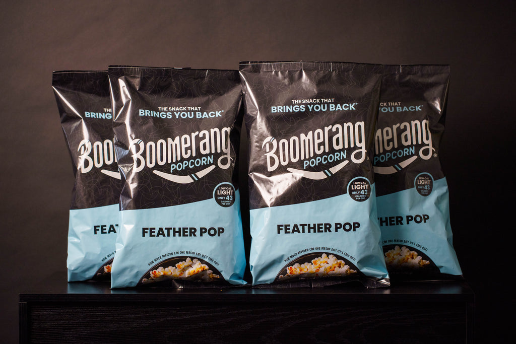 Boomerang Feather Pop Popcorn 6oz (4 pack)